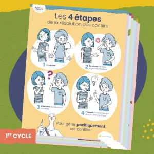 Nouvelle édition – Affiches Vers le pacifique : Bien avec soi et avec l’autre - 1er cycle