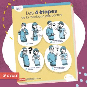 Nouvelle édition – Affiches Vers le pacifique : Bien avec soi et avec l’autre - 3e cycle